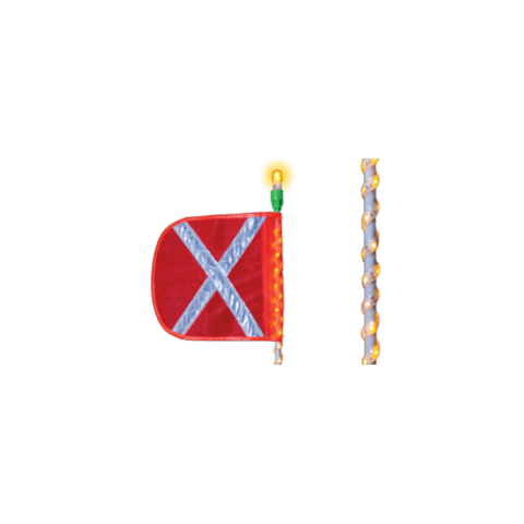 Checkers Made To Order Led-wrapped Warning Whips, All-purpose Lighted Warning Whip™
