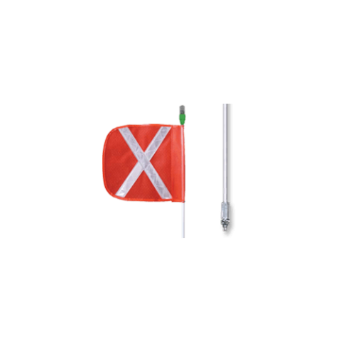 Checkers Made To Order Warning Whips With Rca Plug, All-purpose Lighted Warning Whip™